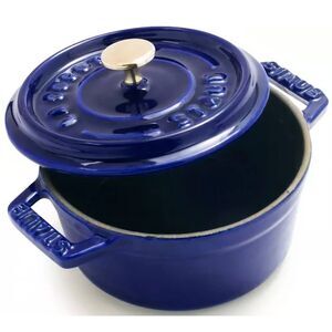 Staub .275QT Mini Round Cocotte - Dark Blue